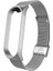 Xiaomi Mi Band 3 Uyumlu Krd-06 Metal Kordon Tlzn - Gümüş 2