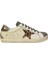 Kadın Goose Model Yıldız Detaylı Gülük %100 Deri Sneakers Ayakkabı 25NW00401 1