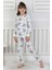 Isob Ekru Kuromi Desenli %100 Pamuk Kız Çocuk Pijama Takımı 3-8 Yaş 51205-E 1