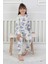 Isob Ekru Kuromi Desenli %100 Pamuk Kız Çocuk Pijama Takımı 3-8 Yaş 51205-E 2