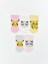 Yeni Sezon Pikachu Desenli Kiz Cocuk Patik Corap 5'li - S55276Z4 1