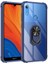 Huawei Y6S 2019 Kılıf Sert Silikon Dayanıklı Şeffaf Renkli Yüzüklü Mola Kapak 1