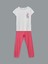 Yeni Sezon Bisiklet Yaka Kiz Cocuk Pijama Takimi - S5L486Z4 1