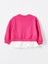 Bisiklet Yaka Uzun Kollu Baskılı Kız Bebek Sweatshirt (W4) 4
