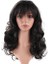 Siyah Renk Dalgalı Uzun Parti Peruğu 1