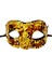 Payetli Venedik Balo Parti Maskesi Altın 2
