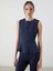 Yeni Sezon Bisiklet Yaka Peplum Jean Bluz - S5P226Z8 2
