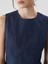 Yeni Sezon Bisiklet Yaka Peplum Jean Bluz - S5P226Z8 3