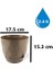 KRS-453 Yakamoz Tabaklı Plastik Saksı Takımı 2.4 Litre No 3 2