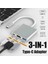 Usb-C HDMI 4K 3 In 1 Kablo Dönüştürücü Için Samsung Huawei iPad Mac Ns USB 3.1 Tip C HDMI 4K USB 3.0 Çoklayıcı Çevirici 4