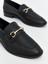 Yeni Sezon Deri Gorunumlu Metal Aplike Detayli Kadin Loafer Ayakkabi - S5MD44Z8 3