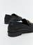 Yeni Sezon Deri Gorunumlu Metal Aplike Detayli Kadin Loafer Ayakkabi - S5MD44Z8 4