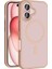 Apple iPhone 16 Kılıf Magsafe Şarj Özellikli Mat Arka Yüzey Renkli Silikon Sio Kapak 1