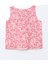 Yeni Sezon Bisiklet Yaka Cicekli Kiz Cocuk Crop Bluz - S5M288Z4 2