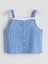 Yeni Sezon Kare Yaka Kiz Cocuk Crop Bluz - S5IO73Z4 1