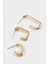 Kadın 3'lü Gold Küpe F1405AXNS 2