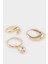 Kadın 5'li Gold Küpe F1344AXNS 2