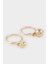 Kadın 5'li Gold Küpe F1344AXNS 3