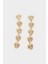 Kadın Kalpli Gold Küpe F1386AXNS 3
