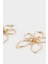 Kadın Çiçek Motifli Gold Küpe F0901AXNS 2