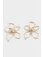 Kadın Çiçek Motifli Gold Küpe F0901AXNS 3