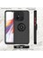 Xiaomi Redmi 12C Için Yüzük Stand Mat Sert Silikon Telefon Kılıfı - Yeşil (Yurt Dışından) 3