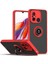 Xiaomi Redmi 12C Için Yüzük Stand Mat Sert Silikon Telefon Kılıfı - Yeşil (Yurt Dışından) 1