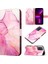8 5g / V13 5g / Narzo 30 5g Için Mermer Desenli Pu Deri Cüzdan Telefon Kılıfı - Pembe (Yurt Dışından) 2