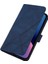 iPhone 15 Pro Için Kabartmalı Pu Deri Stand Cüzdan Telefon Kılıfı - Mavi (Yurt Dışından) 3