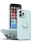 Apple iPhone 14 Pro Için Ince Silikon Yüzük Stand Telefon Kılıfı - Yeşil (Yurt Dışından) 2