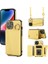 IPHONE14 Için Kart Tutucu Cep Telefonu Kapağı Omuz Askılı Siyah ile Deri Telefon Kasası (Yurt Dışından) 1