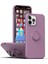 Apple iPhone 14 Pro Için Ince Silikon Yüzük Stand Telefon Kılıfı - Yeşil (Yurt Dışından) 1