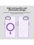 iPhone 16E Kılıfı Için Magsafe Anti Drop Hibrit Telefon Arka Kapağı ile Uyumlu-Mor (Yurt Dışından) 5