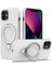 iPhone 11 Için Halkalı Manyetik Kılıf Pc+Silikon Düşmeye Dayanıklı Telefon Kapağı-Kırmızı (Yurt Dışından) 1