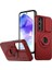 Samsung Galaxy A55 5g Kılıf Manyetik Stand Tpu + Pc Telefon Kapağı, Slayt Lens Kapaklı-Siyahımsı Yeşil (Yurt Dışından) 1