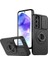 Samsung Galaxy A55 5g Kılıf Manyetik Stand Tpu + Pc Telefon Kapağı, Slayt Lens Kapaklı-Siyahımsı Yeşil (Yurt Dışından) 1
