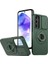 Samsung Galaxy A55 5g Kılıf Manyetik Stand Tpu + Pc Telefon Kapağı, Slayt Lens Kapaklı-Siyahımsı Yeşil (Yurt Dışından) 2