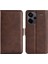 Xiaomi Için Redmi Note 13 Pro+ 5g Kılıf Damla Koruma Deri Cüzdan Stand Cep Telefonu Kapak-Kahverengi (Yurt Dışından) 2