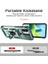 Xiaomi Redmi A1 / A1+ Için Halka Ayaklı ve Kayar Kamera Kapaklı Telefon Kılıf - Yeşil (Yurt Dışından) 5