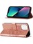 iPhone 15 Için Kelebek Pu Deri Çevirmeli Cüzdan Stand Telefon Kılıfı - Yeşil (Yurt Dışından) 1