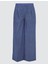 Lacivert Çizgili Normal Bel Normal Paça Dokuma Pantolon 6