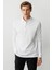 Erkek Polo Yaka Uzun Kollu Sweatshirt Beyaz 1