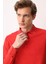 Erkek Polo Yaka Uzun Kollu Sweatshirt Kırmızı 2