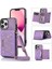 IPhone 13 Pro Max Moda Glitter Cüzdan Kılıf Koruyucu ile Uyumlu (Yurt Dışından) 1