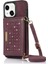IPhone 14 Plus Moda Glitter Cüzdan Kılıf Manyetik Rfıd ile Uyumlu (Yurt Dışından) 1