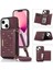 IPhone 14 Plus Moda Glitter Cüzdan Kılıf Manyetik Rfıd ile Uyumlu (Yurt Dışından) 5