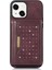IPhone 13 Moda Glitter Cüzdan Kılıf ile Uyumlu Rfıd Engelleme Kayışı (Yurt Dışından) 5