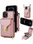 IPhone 11 Pro Max Fermuarlı Cep Kılıfı Cüzdan Kılıf Çanta Pu ile Uyumlu (Yurt Dışından) 5