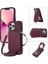 IPhone 13 Pro Max Flip Case Omuz Askısı Manyetik Rfıd ile Uyumlu (Yurt Dışından) 1