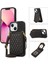 IPhone 14 Flip Case Rfıd Engelleme Ayna Omuz Askısı ile Uyumlu (Yurt Dışından) 1